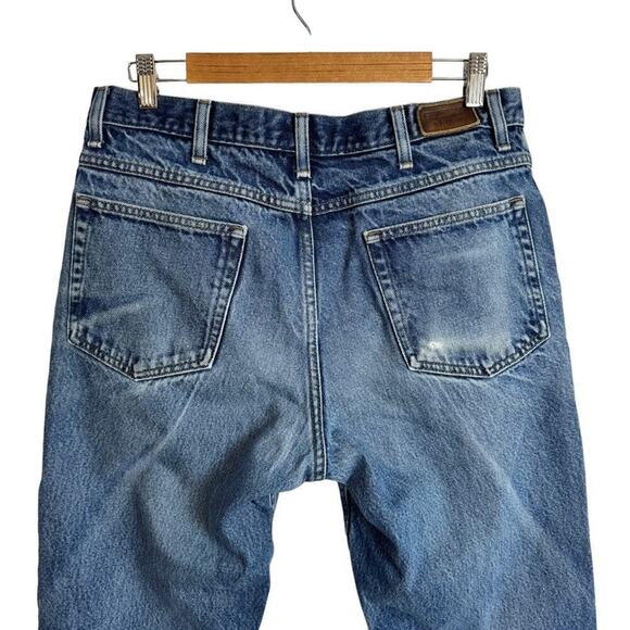 LL Bean 220626 Mens Straight Jeans Classic Fit Blue Denim 100% Cotton 34 x 29 - Picture 8 of 16